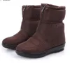 inverno Hot Sale-Mulheres neve espessa botas meninas sapatos de algodão impermeável zipper sapatos tornozelo quentes clássico ao ar livre sapatos de trabalho de tamanho 35-42