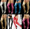 Sexy Pu Femmes Bas Sexy Genou Chaussettes En Cuir Cuisse Haute Longue Haute Élastique Catsuit Latex Collants Discothèques Porter Des Leggings J190627