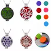 Aromatherapy Essential Oil surgical Stainless Steel Perfume Diffuser Oils Locket Necklace with chain and felt pads. Free shipping