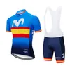 2019 Red Movistar Cycling Team Jersey 20d دراجة شورت Ropa ciclismo mens الصيف السريع جاف برو الدراجات maillot القاع.