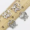 100 pcs/Lot colombe coeur Tibet argent pendentifs à breloques bijoux bricolage pour collier Bracelet boucles d'oreilles Style rétro 19*15mm