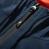Fronte grande tasca pullover giacche uomo 2017 autunno mezza cerniera giacca con cappuccio maschile hip hop cappotto giacca a vento casual streetwear JL04