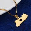 Collana con ciondolo mappa El Salvador in acciaio inossidabile per donna uomo gioielli con ciondolo a forma di cuore2599