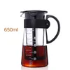 Portable cold Brew Dual Use Filter Coffee&Tea Pot Espresso Ice Drip Maker Glass Percolators Kitchen Accessories Barista Tool287p