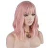 Europa och Förenta staterna Hot Sales of Women's Hair Set Kort Hårluft Bangs Pink Head Set Tillverkare Partihandel