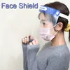 10pcs/Lot Protective Face Shield Clear Mask Anti-Fog Safety Full Face Isolation Transparent Visor Protection Prevent Splashing Droplets