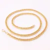 Cuban Chain Designer Jewelry Classic Necklace 18K Gold Plated GP Stainless Steel Chain Hip Hop Fashion Rock Jewelry Necklace Wholesale Christmas Gift