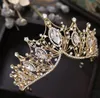 Designer Headpieces Brides Wedding Party Dress Accessories Crown Halsband Earring Set Birthday Show POGRAPHY DIAMOND SHINY HE1098455