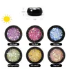 Nail Art Decoration Dream Colorful Sequin Change Color als het gaat om licht glitter glanzende zeshoek paillette teennagel oogmake-up