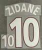 2000 Zidane YameSet Henry Trezeguet 인쇄 다리미 전송 배지