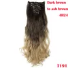 女性のための自然な合成毛の伸びのヘアピースの伸びの髪の高品質の24inchの波状の18クリップ