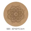 Tapis de Yoga rond en liège 3mm d'épaisseur écologique antidérapant rond en caoutchouc naturel liège tapis de coussin de Yoga tapis de méditation