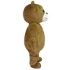 Teddy Bear Mascot Costume Ted Costume Snygg festklänning Gratis frakt