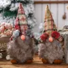 Handmade sueco Stuffed Toy boneca de Santa Gnome escandinavo Tomte Nordic Nisse Sockerbit anão Elf Início enfeites de Natal de Santa