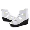 2019 nieuwe zomer roman sandalen platform schoenen vrouw lederen sandalen vrouwen schoenen hoge hak schoenen comfort wiggen sandalen