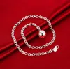 Hot sale Lob necklace sterling silver plate necklace STSN045,brand new fashion 925 silver Chains necklace factory direct sale christmas gift