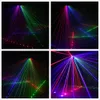 6 ogen RGB Full Color DMX Beam Netwerk Laser Scanning Licht Home Gig Party DJ Podiumverlichting Geluid Auto A-X6