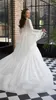 Rish Bridal Bohemian Trouwjurken Sexy V-hals Kant Geappliceerd Tasslel Strand Bruidsjurken Robe de Mariee Lange Mouwen Land Trouwjurk