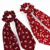 Полосы волос Растяжки ретро девушки тесемки волос Scrunchies хвоща Tie Cute Girl Hairbands аксессуары Head Wrap волос 8 цветов 100шт DW4305