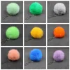 Pompom Keychain Fluffy Fur Pom Pom Soft Fur Ball Car Keyring Key Chains Key Holder Women Bag Pendant Jewelry Party Favor Supplies RRA3352