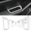 Accessoires de voiture panneau de commande de lève-vitre bouton cadre garniture autocollant couverture décoration intérieure pour Porsche Cayenne 20182020277G5506516