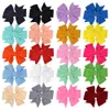 3 inch Baby Bow Hairpins corn kernels Bows Hair grips children Girls Solid Hair Clips Kids Hair Accessories 20 colors Barrettes