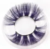 25mm Coloré 5D Mink Faux cils 17style épais Cils de luxe Coloré Coloré Cosplay Imitaté Mink mince Cils 50Sets