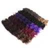 Crochet de cheveux pré-torsadés Twists sénégalais bouclés demi-boucle Tresses au crochet 16 pouces Extensions de cheveux synthétiques au crochet Tresse 35 brins