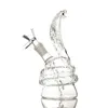 New Arrival hookahs 6.5'' Glass Water Bong mini three different colors snake shapes fast