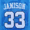 2020 새로운 NCAA 노스 캐롤라이나 타르 힐 유니폼 (33) 제이미 슨 대학 농구 뉴저지 블루 사이즈 청소년 성인