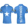 Somalia Youth Student Polo Shirt Custom Name Number Photo Nation Flag Soomaaliya Republic Somali Print Text Casual Clothing