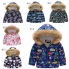 Baby Girl Coats Printed Toddler Girls Cotton Jacket Thicken Children Hooded Coat Fur Children Outerwear Winter Baby Clothing 14 Designs 4831