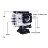 Outdoor Sport Action Mini Kamera Wasserdicht Cam Bildschirm Farbe Wasserdicht Video Überwachung Unterwasser Kamera 5,0