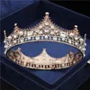 2020 Fashion Large Diadem Royal Queen King Wedding Crown Crystal Pearl Prom Bridal Tiaras and Crowns Hair Jewelry Head Ornament Y200727