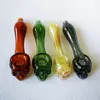 Mais recente original do crânio Pipes 12 centímetros de tabaco pirex de vidro de óleo Burner Tubo colorido Mini Colher Mão cachimbo Acessórios SW76