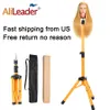 Alileader Golden Color Aluminium Alloy Mannequin Training Wig Head Holder Stativ Justerbar Stativ Wig Stativ Hållare Klämma CX200716