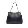 large black leather bags