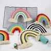 11 Farben INS Nordic Ornamente Home Baby Kinderzimmer Regenbogen Dekoration Anhänger Hand Weben Regenbogen Hängen Wand Dekor M2434