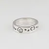 S925 silver skull ring vintage sterling silver elf ring men and women trend hip-hop punk couple ring280e