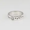 S925 silver skull ring vintage sterling silver elf ring men and women trend hip-hop punk couple ring270m