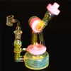 Cachimbo de água exclusivo Sidecar Glass Bongs Dab Rig Inline Perc Heady Water Pipe Robô Fumed Hanger Pipes 14mm Joint Dab Oil Rigs Banger