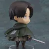 Attaque d'anime 10cm sur la figure Titan Levi Ackerman Figurine Cute Fighting Ver 390 PVC Action Figure Collectible Modèle Toys T200713302910267