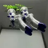 new Europe and Americaglass pipe bubbler smoking pipe water Glass bong Hot selling gourd high performance filter