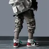 11 BYBB'S DARK Pantalon cargo multi-poches détachable pour hommes Harajuku Hip Hop Streetwear Joggers Homme Taille élastique Pantalon de survêtement Techwear CX200729
