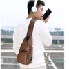 Модная сумка через плечо, мужская кожаная поясная сумка, повседневная деловая сумка через плечо, сумка через плечо с зарядкой, противоугонная, на открытом воздухе