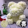 Moule d'ours en roses en mousse de savon 15/20cm, têtes de fleurs artificielles, bricolage ours en peluche, nouvel an pour femmes et filles, fournitures artisanales, cadeau de saint-valentin