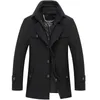Jaqueta de inverno homem homem homem lã sobrecarregando espessamento lapela casaco solto masculino abrigo largo hombre chaqueta invierno hombre
