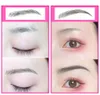 Magic False Eyebrows 4D Hairlike Eyebrow Tattoo Sticker Waterproof varaktigt smink Vattenbaserade ögonbryn klistermärken Kosmetika XB19273417