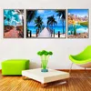 Round full diamond 5D DIY diamond painting love island landscape diamond embroidery kit mosaic home decoration gift4581359