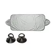 Car Sunshade Windscreen Cover Car Sun Shade Front Auto Visor Snow Ice Shield Dust Protector Heating Silver Suckers Mounted